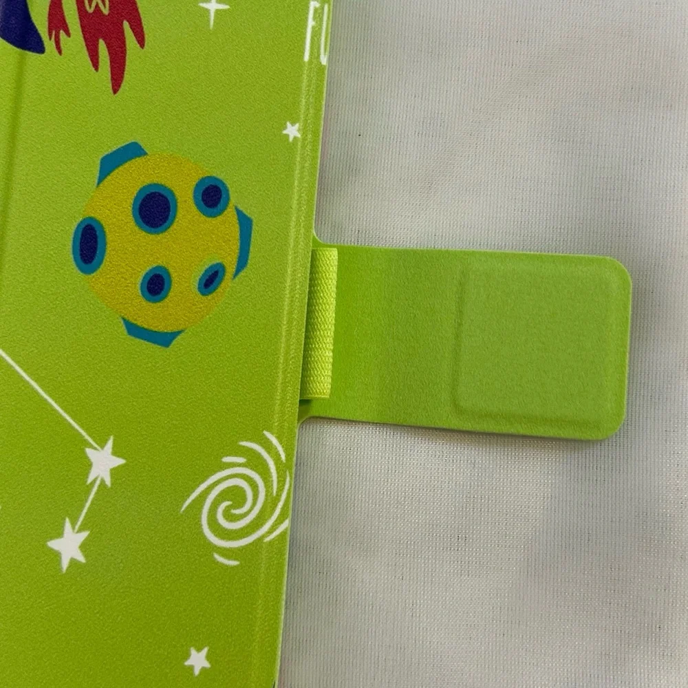 Kids Green and Space Themed Universal Tablet Case Fits 7-11 inches